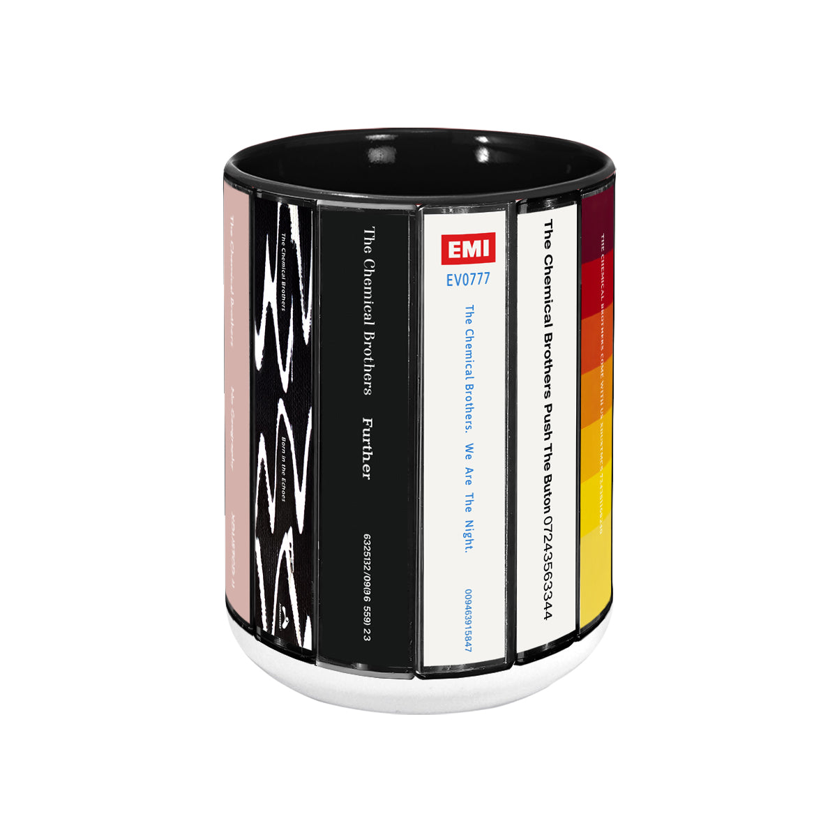 The Chemical Brothers Albums Cassette Collection Retro Accent Mug