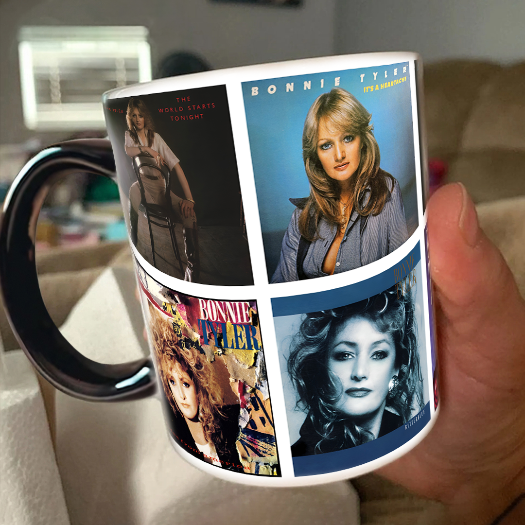 Bonnie Tyler Albums Cover Collection Retro Mug