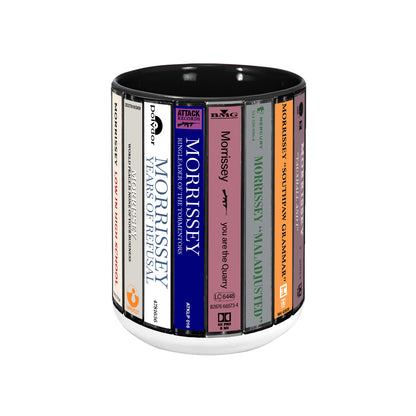 Morrissey Albums Cassette Collection Retro Accent Mug