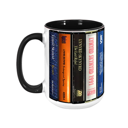 Lynyrd Skynyrd Albums Cassette Retro Collection Accent Mug