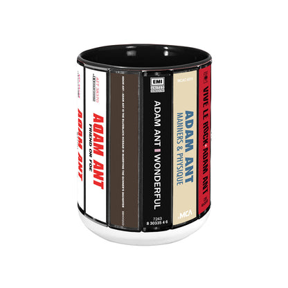Adam Ant Albums Cassette Collection Retro Accent Mug