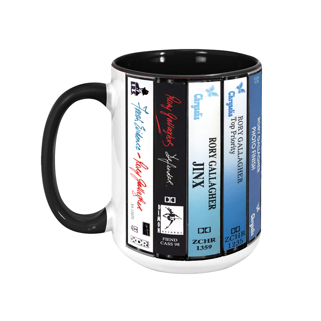 Rory Gallagher Albums Cassette Collection Retro Accent Mug