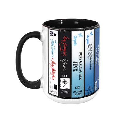 Rory Gallagher Albums Cassette Collection Retro Accent Mug