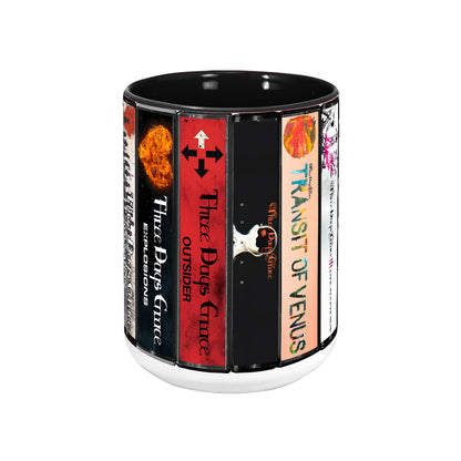 Three Days Grace Albums Cassette Collection Retro Accent Mug