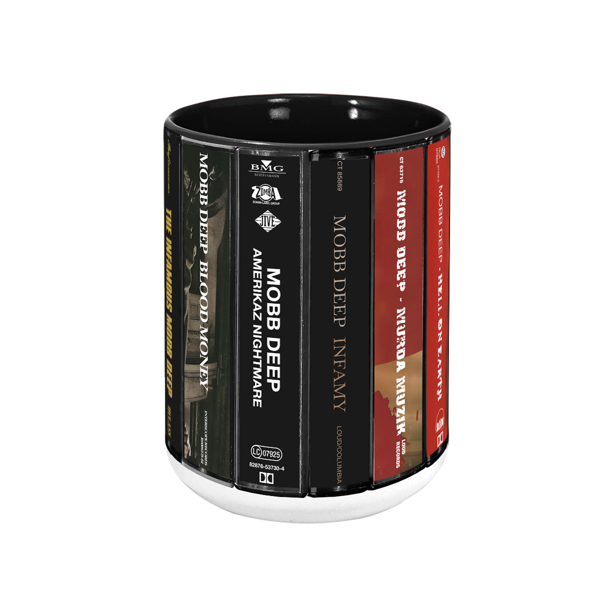Mobb Deep Albums Cassette Collection Retro Accent Mug