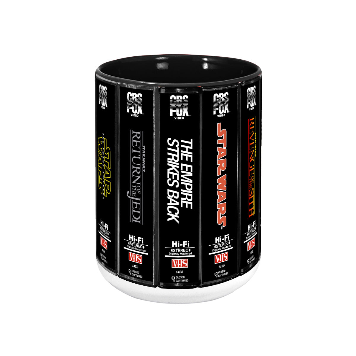 Retro VHS Star Wars Series Movies Collection Accent Mug