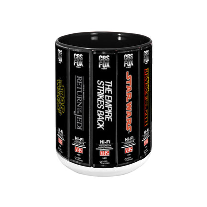 Retro VHS Star Wars Series Movies Collection Accent Mug