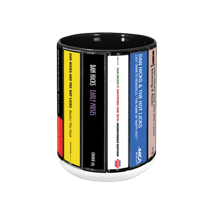 Dan Hicks and His Hot Licks Albums Cassette Collection Retro Accent Mug
