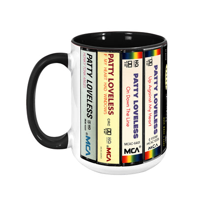 Patty Loveless Albums Cassette Collection Retro Accent Mug