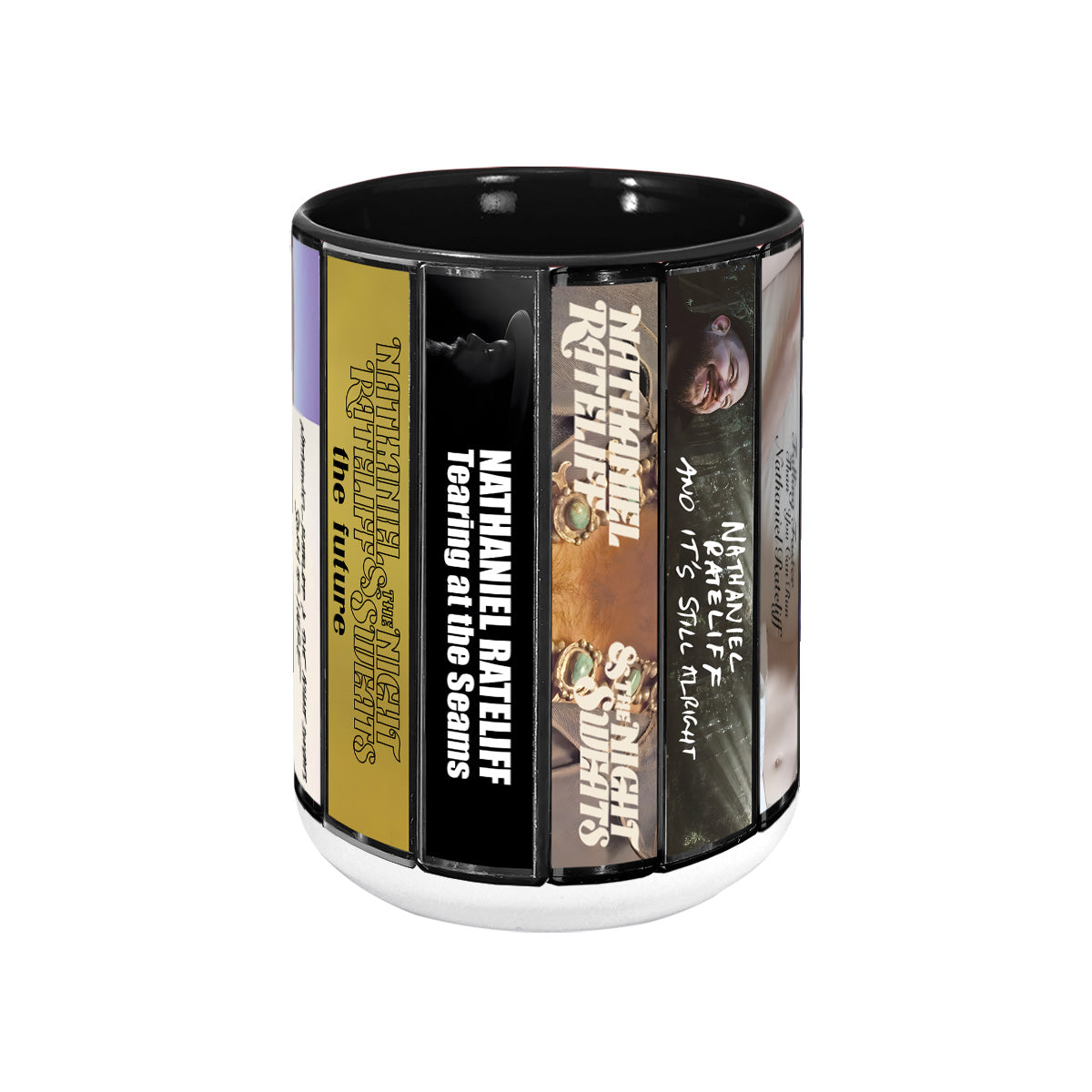 Nathaniel Rateliff Albums Cassette Collection Retro Accent Mug