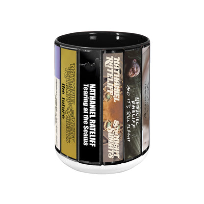 Nathaniel Rateliff Albums Cassette Collection Retro Accent Mug