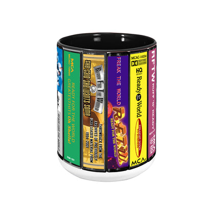 Ready for the World Albums Cassette Collection Retro Accent Mug