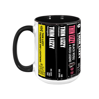 Thin Lizzy Albums Cassette CollectionRetro Accent Mug