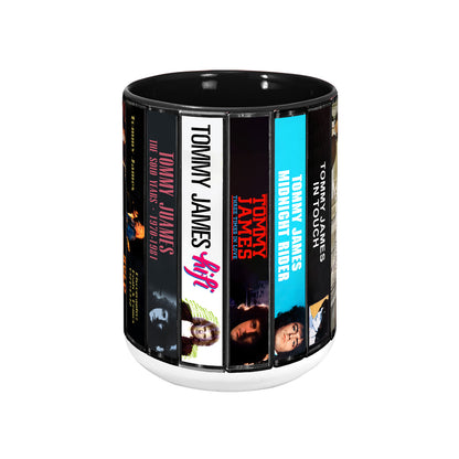 Tommy James Albums Cassette Collection Retro Accent Mug