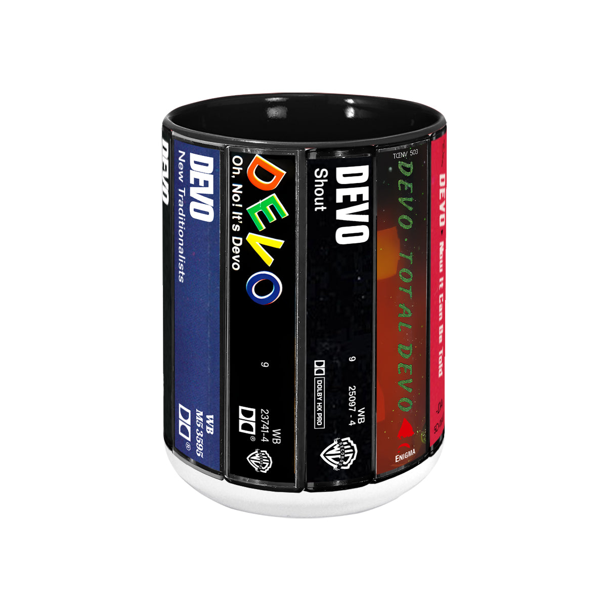Devo Albums Cassette Retro Collection Accent Mug