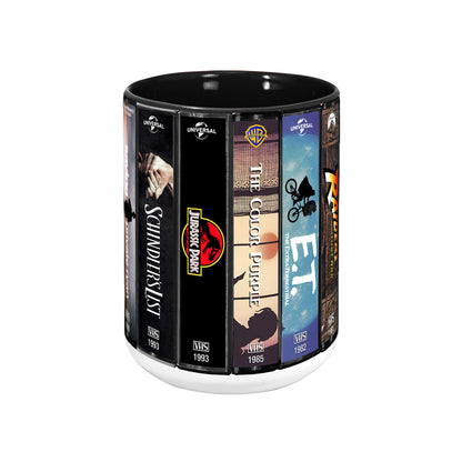 Steven Spielberg VHS Movies Collection Accent Mug