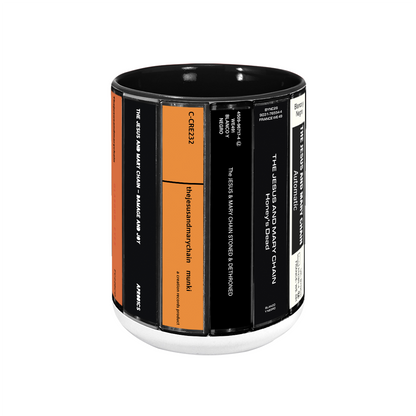 The Jesus and Mary Chain Albums Cassette Collection Retro Accent Mug