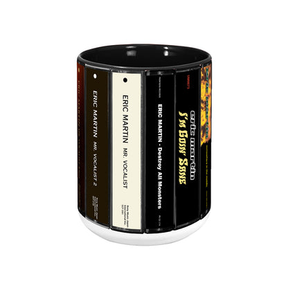 Eric Martin Albums Cassette Collection Retro Accent Mug