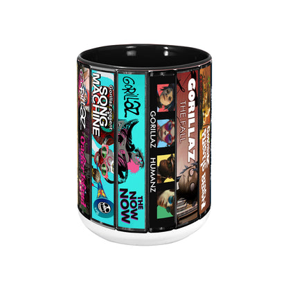 Gorillaz Albums Cover Collection Retro Accent Mug