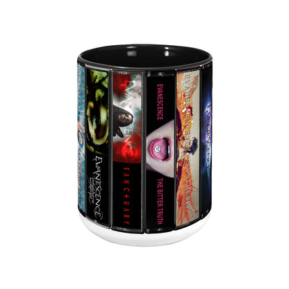 Evanescence Albums Cover Collection Retro Accent Mug