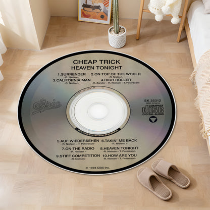 Cheap Trick Heaven Tonight Album Music CD Round Rug