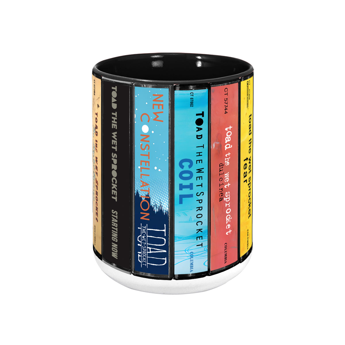 Toad the Wet Sprocket 10 Albums Cassette Collection Retro Accent Edge-to-Edge Printed Mug