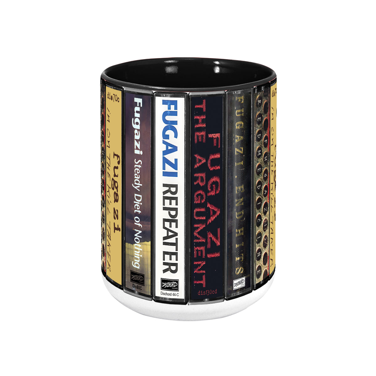 Fugazi Albums Cassette Collection Retro Accent Mug