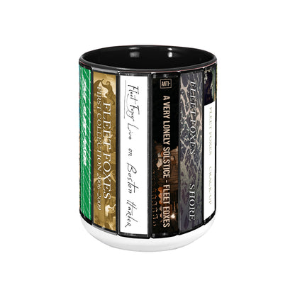 Fleet Foxes Albums Cassette Collection Retro Accent Mug