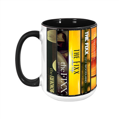 The Fixx Albums Cassette Collection Retro Accent Edge-to-Edge Printed Mug