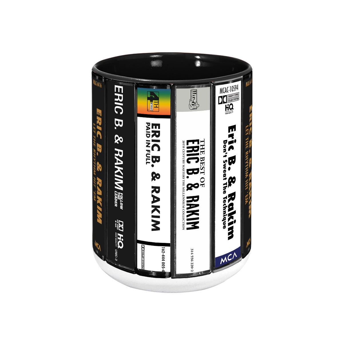 Eric B. & Rakim Albums Cassette Collection Retro Accent Mug