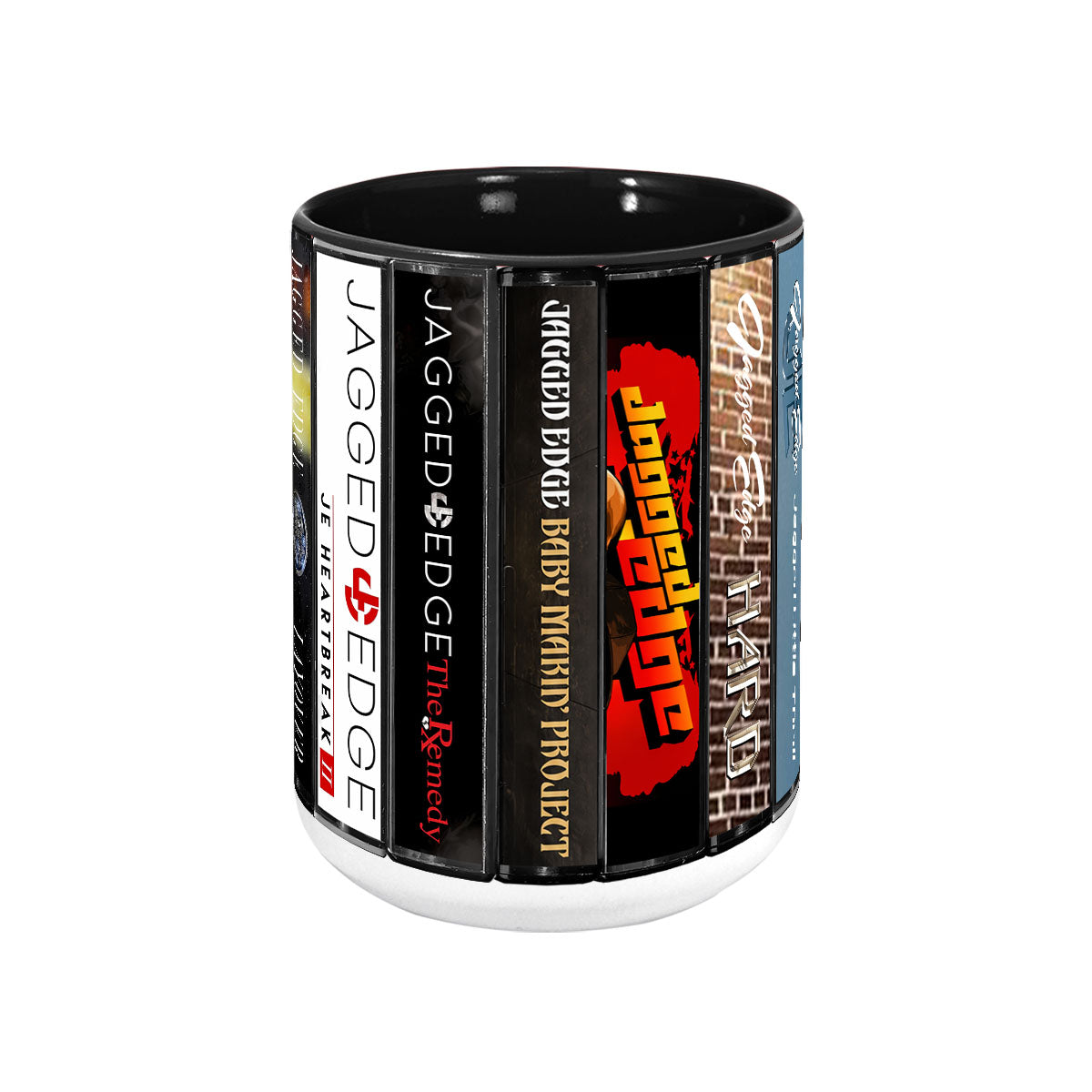 Jagged Edge Albums Cassette Collection Retro Accent Mug