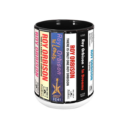 Roy Orbison Albums Cassette Collection Retro Accent Mug