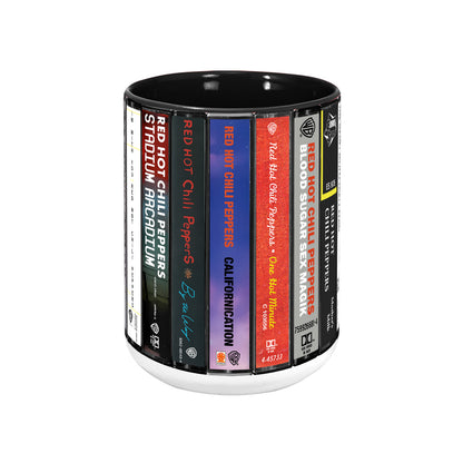 Red Hot Chili Peppers Albums Cassette Retro Collection Accent Mug