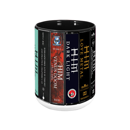 HIM Albums Cassette Collection Retro Accent Mug