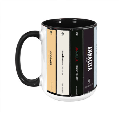 Annalisa Albums Cassette Collection Retro Accent Mug