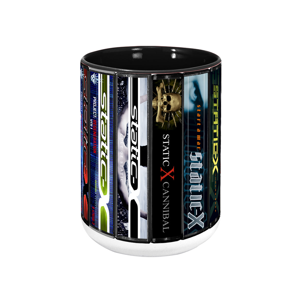 Static-X Albums Cassette Collection Retro Accent Mug