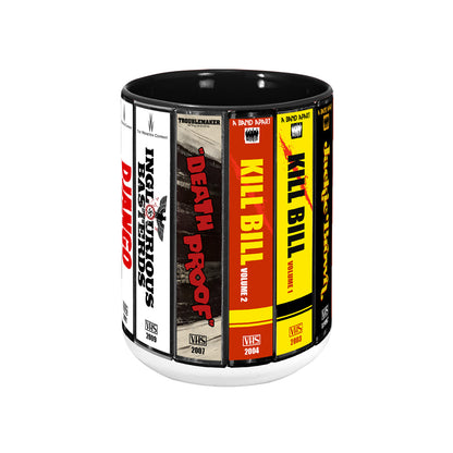 Quentin Tarantino VHS Movies Collection Accent Mug