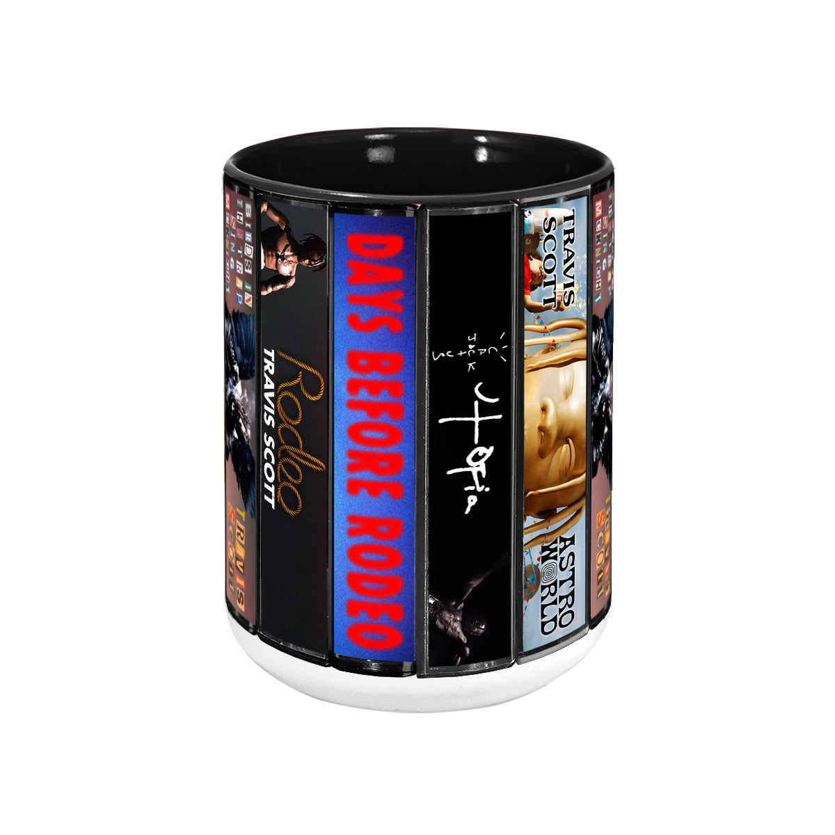 Travis Scott Albums Cassette Collection Retro Accent Mug