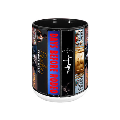 Travis Scott Albums Cassette Collection Retro Accent Mug