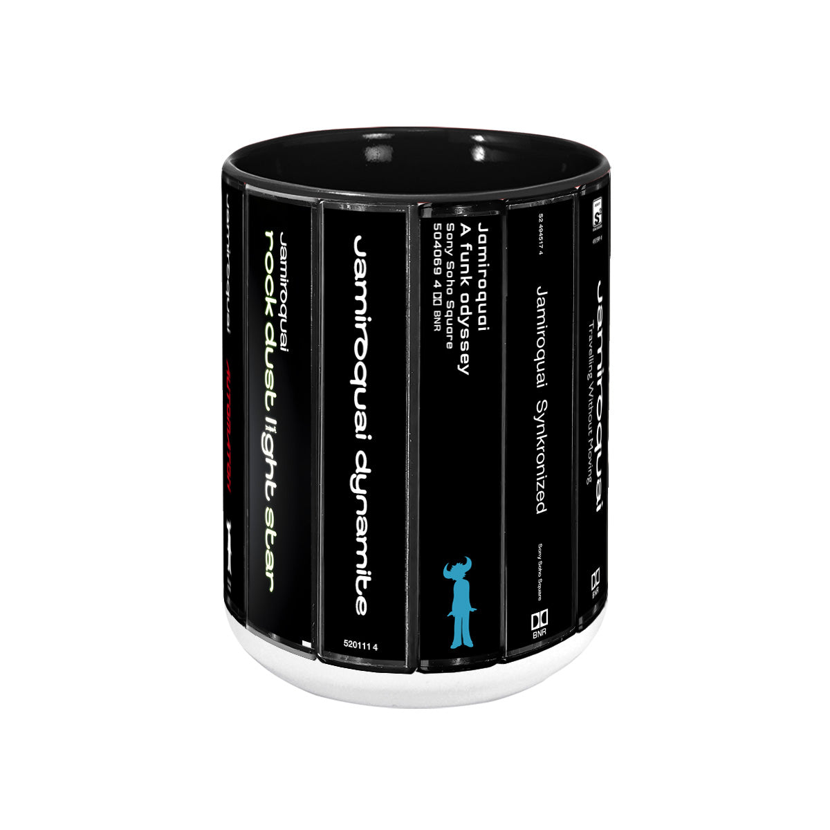 Jamiroquai Albums Cassette Collection Retro Accent Mug