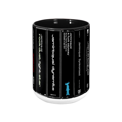 Jamiroquai Albums Cassette Collection Retro Accent Mug