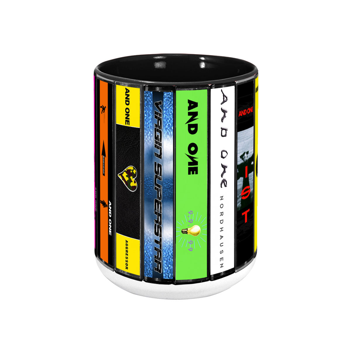 And One Albums Cassette Collection Retro Accent Mug