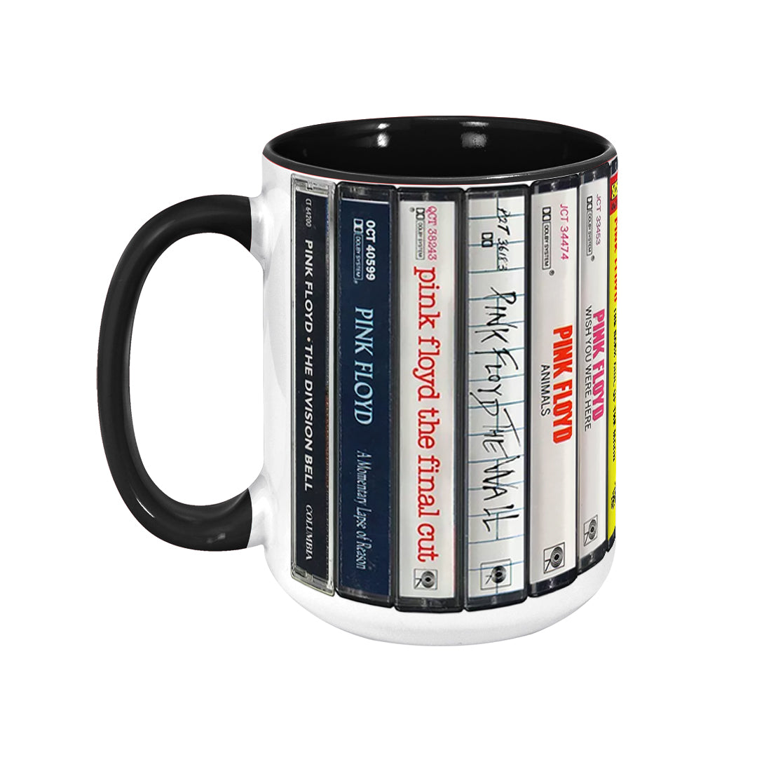 Pink Floyd Albums Cassette Retro Collection Accent Mug