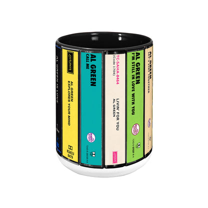 Al Green Albums Cassette Collection Retro Accent Mug