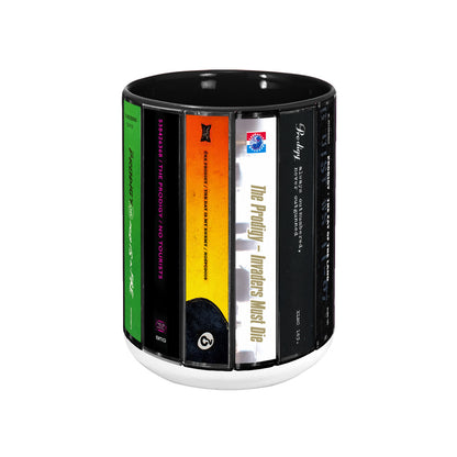 The Prodigy Albums Cassette Collection Retro Accent Mug