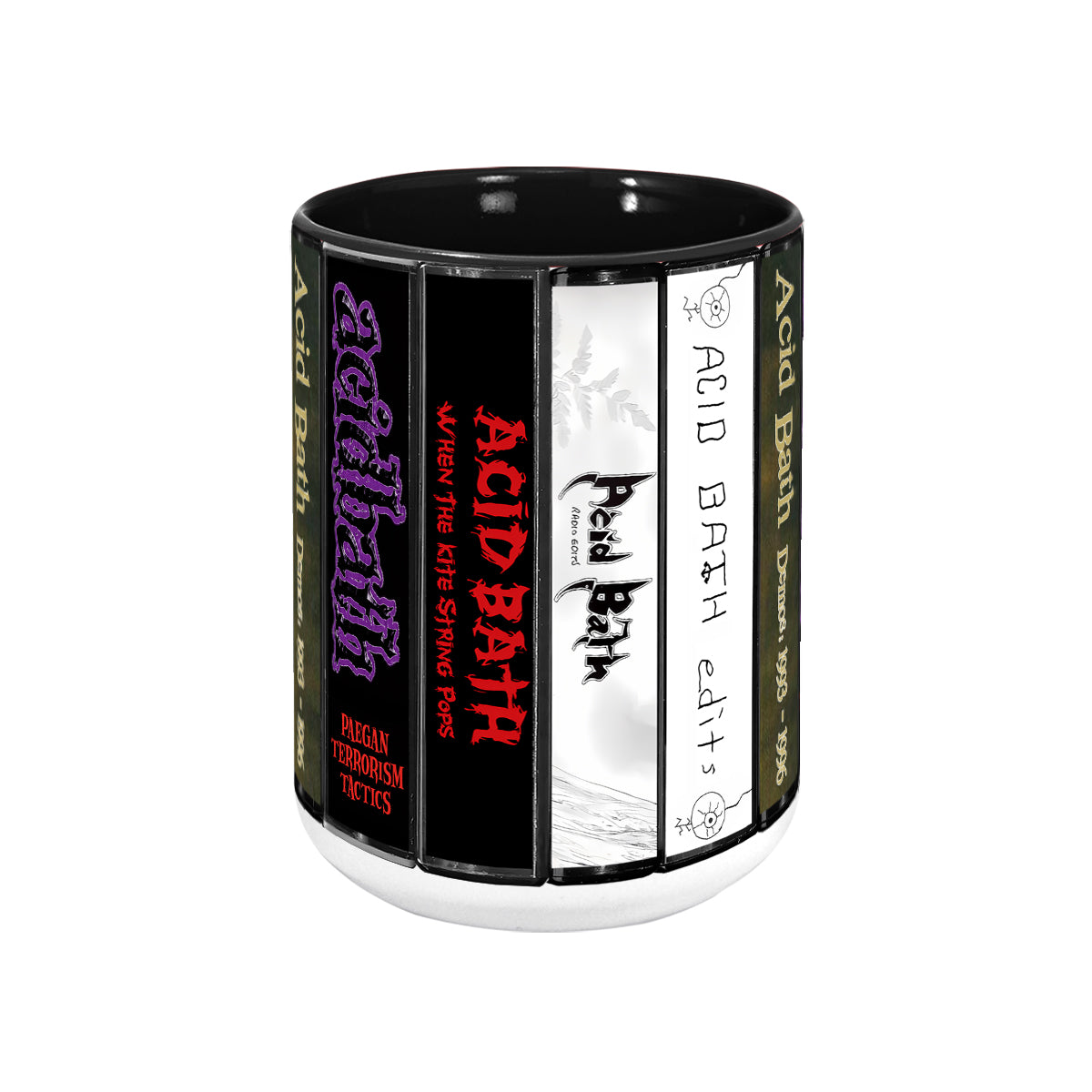 Acid Bath Albums Cassette Collection Retro Accent Mug