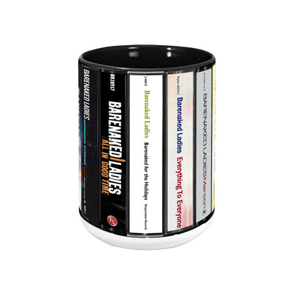 Barenaked Ladies Albums Cassette Collection Retro Accent Mug