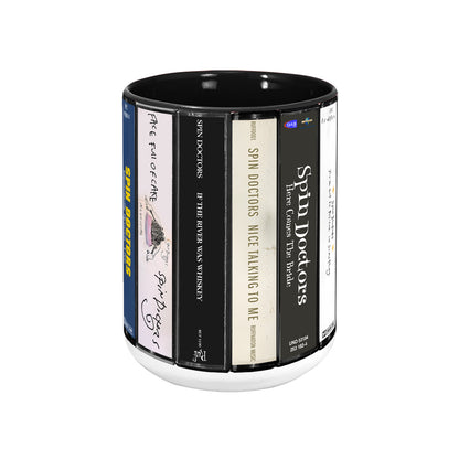 Spin Doctors Albums Cassette Collection Retro Accent Mug