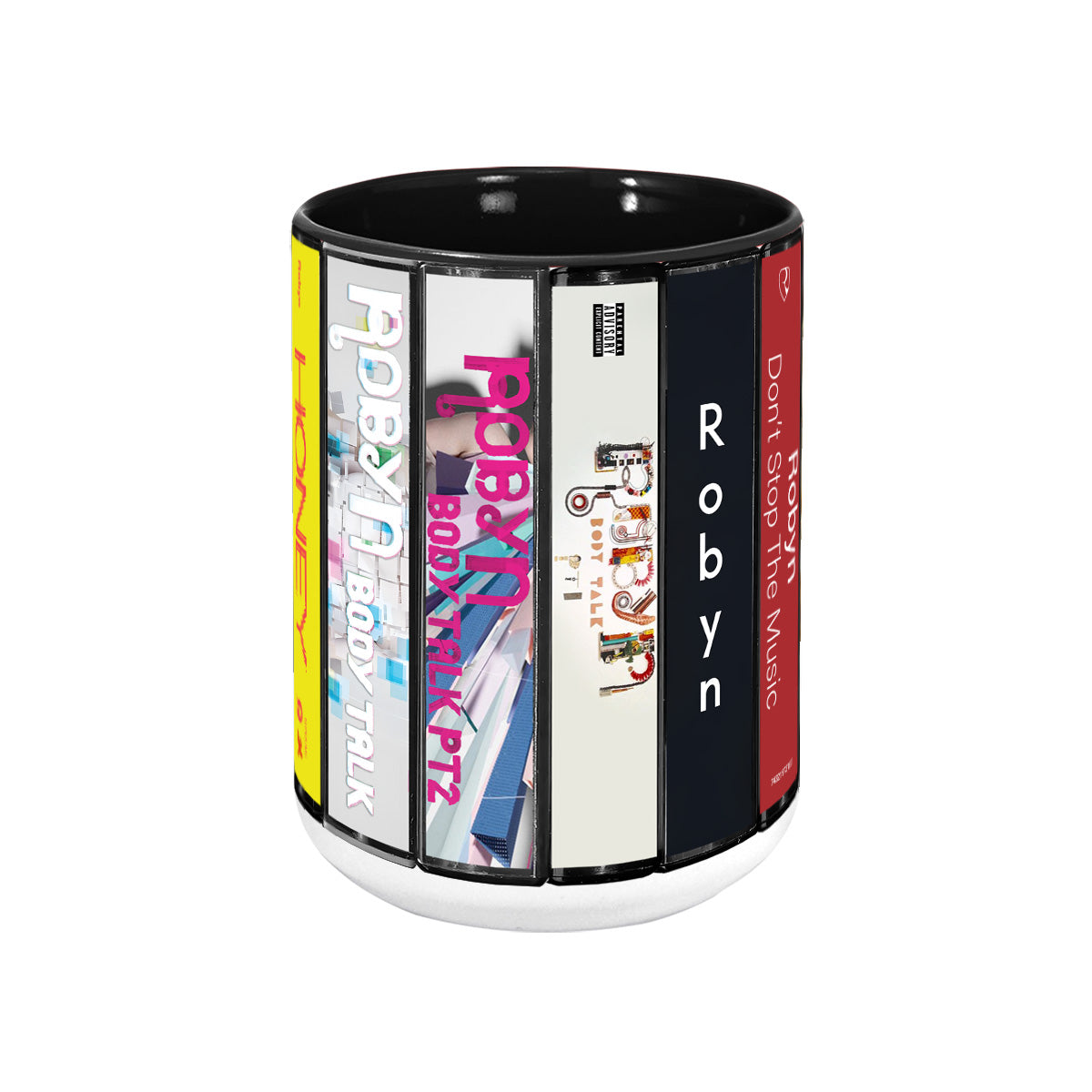 Robyn Albums Cassette Collection Retro Accent Mug