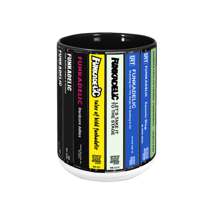 Funkadelic Albums Cassette Collection Retro Accent Mug